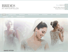Tablet Screenshot of bridesatwaterfields.co.uk